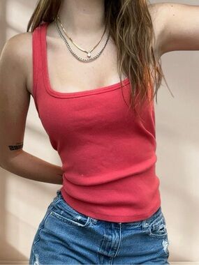 Maeve By Anthropologie Square Neck Tank Top